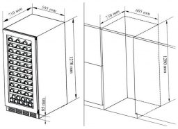 Винный шкаф Cavanova CV120DT Винный шкаф Cavanova CV120DT