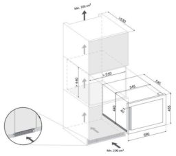 Встраиваемый винный шкаф Dunavox DAB-28.65B