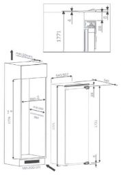 Встраиваемый холодильник KitchenAid KCBMS 18602