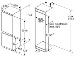 Встраиваемый холодильник NEFF KI7863D20R Встраиваемый холодильник NEFF KI7863D20R