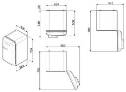 Холодильник smeg FAB5LSV Холодильник smeg FAB5LSV