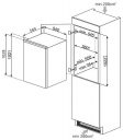 Встраиваемый холодильник smeg S3C100P