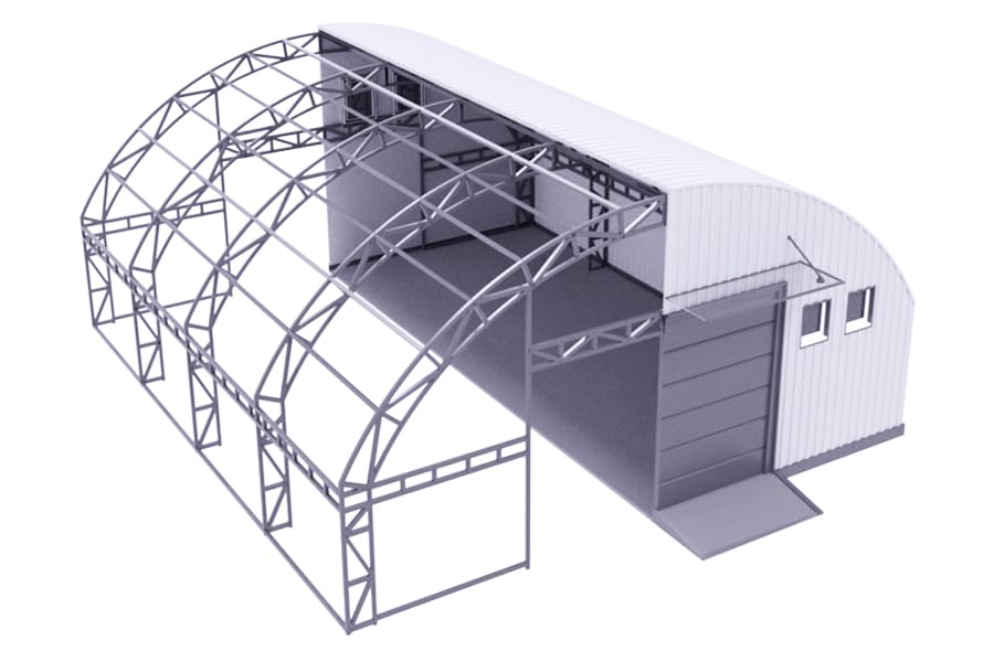 Быстровозводимые ангары - применение, преимущества, виды